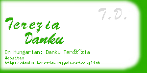 terezia danku business card